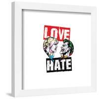 Gallery Pops DC Comics Harley Quinn - Harley Joker Love Hate Wall Art-Trends International-Framed Gallery Pops