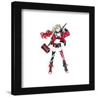 Gallery Pops DC Comics Harley Quinn - High Voltage Harley With Hammer Wall Art-Trends International-Framed Gallery Pops