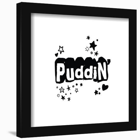 Gallery Pops DC Comics Harley Quinn - Puddin' Text Wall Art-Trends International-Framed Gallery Pops