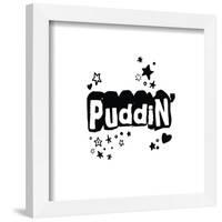 Gallery Pops DC Comics Harley Quinn - Puddin' Text Wall Art-Trends International-Framed Gallery Pops