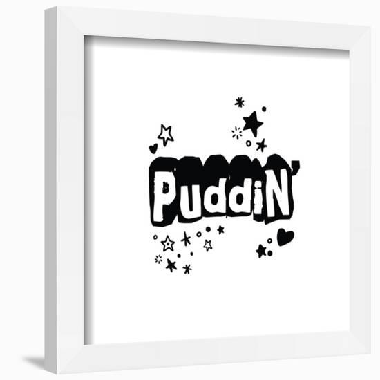 Gallery Pops DC Comics Harley Quinn - Puddin' Text Wall Art-Trends International-Framed Gallery Pops