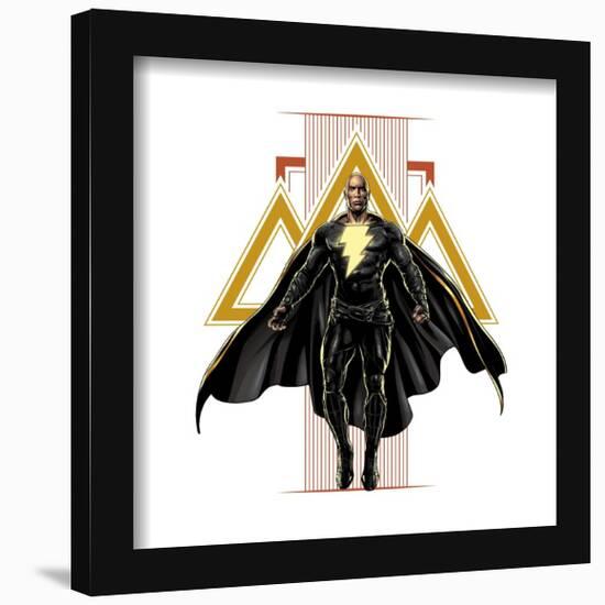 Gallery Pops DC Comics Movie Black Adam - Black Adam Geometric Hero Pose Wall Art-Trends International-Framed Gallery Pops