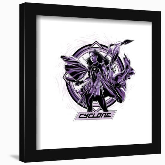 Gallery Pops DC Comics Movie Black Adam - Cyclone Character Badge Wall Art-Trends International-Framed Gallery Pops