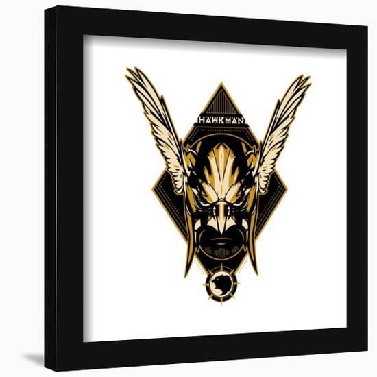 Gallery Pops DC Comics Movie Black Adam - Hawkman Character Badge Wall Art-Trends International-Framed Gallery Pops