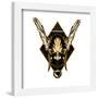 Gallery Pops DC Comics Movie Black Adam - Hawkman Character Badge Wall Art-Trends International-Framed Gallery Pops