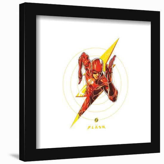 Gallery Pops DC Comics Movie The Flash - Lightning Graphic Wall Art-Trends International-Framed Gallery Pops