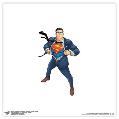 Trends International Gallery Pops Poster DC Superman, 30,5x30,5 Cm, Con Cornice Nera, Arte Da Parete Per Fumetti