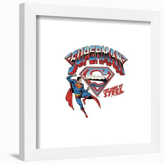 Gallery Pops DC Comics Superman - Man of Steel Graphic Wall Art-Trends International-Framed Gallery Pops