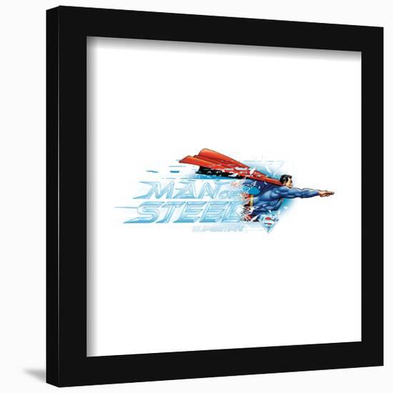Gallery Pops DC Comics Superman - Man of Steel Graphic Wall Art-Trends International-Framed Gallery Pops