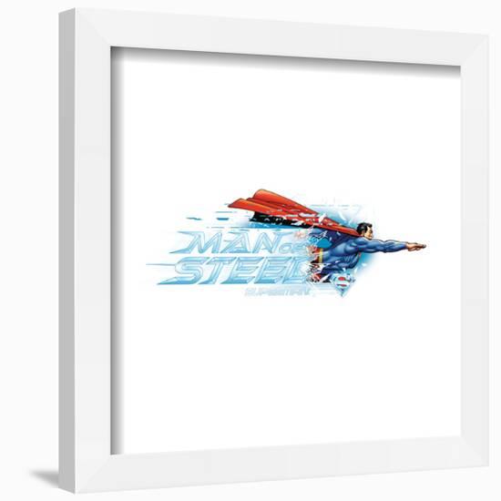 Gallery Pops DC Comics Superman - Man of Steel Graphic Wall Art-Trends International-Framed Gallery Pops