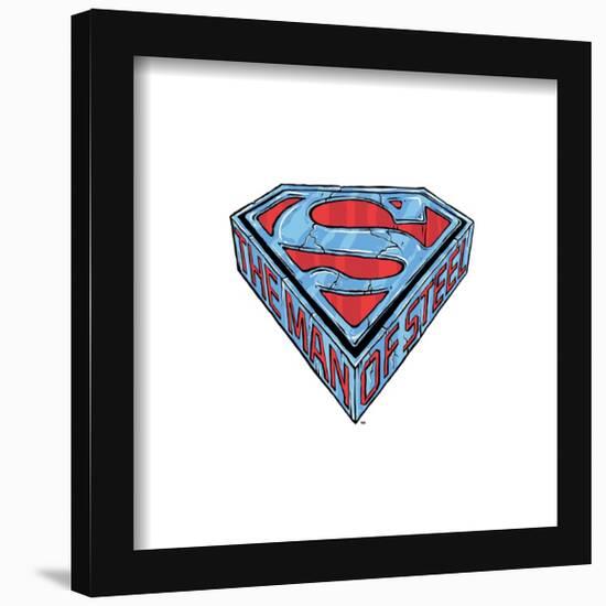Gallery Pops DC Comics Superman - Man of Steel Icon Wall Art-Trends International-Framed Gallery Pops
