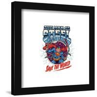 Gallery Pops DC Comics Superman - Man of Steel Save The World Graphic Wall Art-Trends International-Framed Gallery Pops