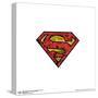 Gallery Pops DC Comics Superman - S-Shield Comic Mosaic Logo Wall Art-Trends International-Stretched Canvas