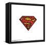 Gallery Pops DC Comics Superman - S-Shield Comic Mosaic Logo Wall Art-Trends International-Framed Stretched Canvas