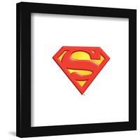 Gallery Pops DC Comics Superman - S-Shield Core Logo Wall Art-Trends International-Framed Gallery Pops