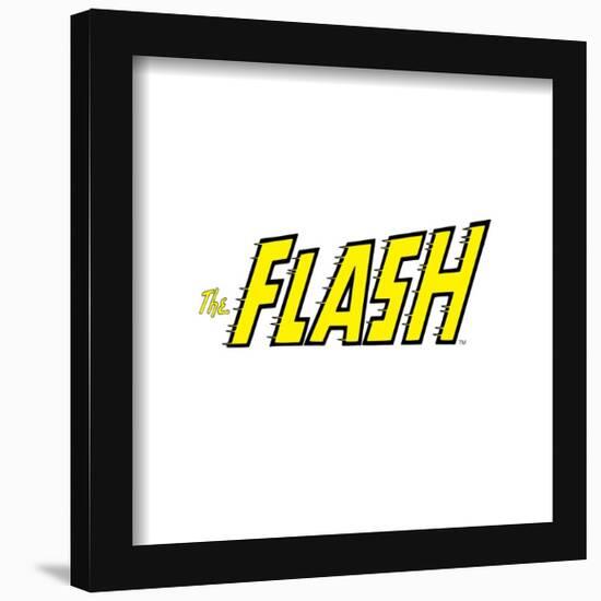 Gallery Pops DC Comics The Flash - The Flash Graphic Text Wall Art-Trends International-Framed Gallery Pops