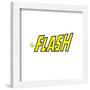 Gallery Pops DC Comics The Flash - The Flash Graphic Text Wall Art-Trends International-Framed Gallery Pops