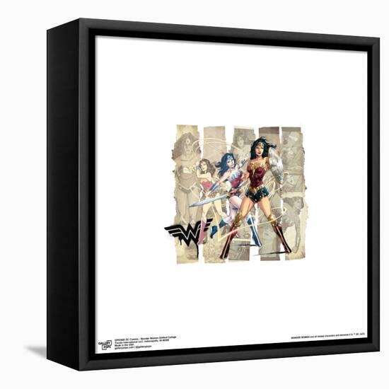 Gallery Pops DC Comics - Wonder Woman Artifact Collage Wall Art-Trends International-Framed Stretched Canvas