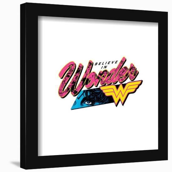Gallery Pops DC Comics Wonder Woman - Believe In Wonder Woman Graphic Wall Art-Trends International-Framed Gallery Pops
