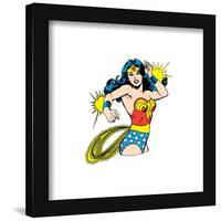 Gallery Pops DC Comics Wonder Woman - Bracelets of Submission Vintage Pose Wall Art-Trends International-Framed Gallery Pops