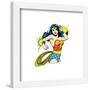 Gallery Pops DC Comics Wonder Woman - Bracelets of Submission Vintage Pose Wall Art-Trends International-Framed Gallery Pops