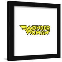 Gallery Pops DC Comics Wonder Woman - Classic Text Logo Wall Art-Trends International-Framed Gallery Pops