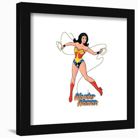 Gallery Pops DC Comics Wonder Woman - Classic Wonder Woman Graphic Wall Art-Trends International-Framed Gallery Pops