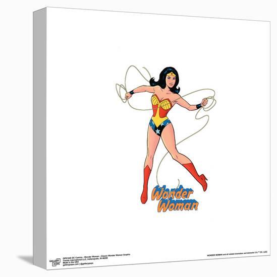 Gallery Pops DC Comics Wonder Woman - Classic Wonder Woman Graphic Wall Art-Trends International-Stretched Canvas