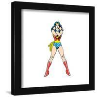 Gallery Pops DC Comics Wonder Woman - Classic Wonder Woman With Bracelets Crossed Wall Art-Trends International-Framed Gallery Pops