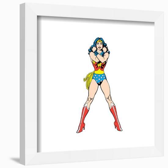 Gallery Pops DC Comics Wonder Woman - Classic Wonder Woman With Bracelets Crossed Wall Art-Trends International-Framed Gallery Pops