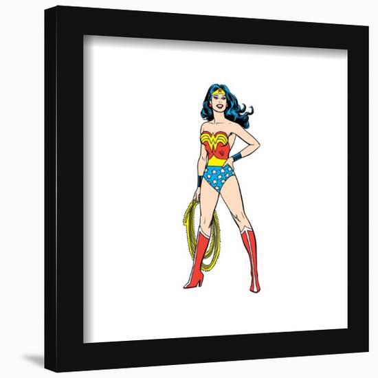 Gallery Pops DC Comics Wonder Woman - Classic Wonder Woman With Lasso Wall Art-Trends International-Framed Gallery Pops