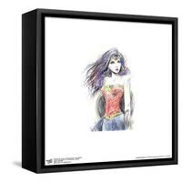 Gallery Pops DC Comics Wonder Woman - Color Sketch Wall Art-Trends International-Framed Stretched Canvas