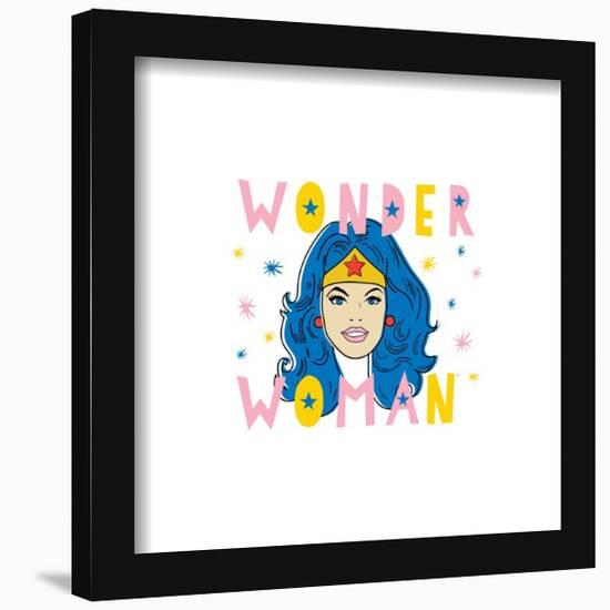 Gallery Pops DC Comics Wonder Woman - Craft Doodle Sketch Wall Art-Trends International-Framed Gallery Pops