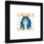 Gallery Pops DC Comics Wonder Woman - Craft Doodle Sketch Wall Art-Trends International-Framed Gallery Pops