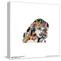 Gallery Pops DC Comics - Wonder Woman Headshot Collage Wall Art-Trends International-Stretched Canvas