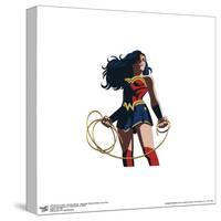 Gallery Pops DC Comics Wonder Woman - Minimalist Wonder Woman Lasso Pose Wall Art-Trends International-Stretched Canvas