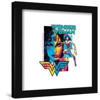 Gallery Pops DC Comics Wonder Woman - Truth Compassion Strength CMYK Graphic Wall Art-Trends International-Framed Gallery Pops