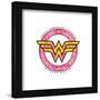 Gallery Pops DC Comics Wonder Woman - Truth Compassion Strength Comic Mosaic Icon Wall Art-Trends International-Framed Gallery Pops