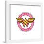 Gallery Pops DC Comics Wonder Woman - Truth Compassion Strength Comic Mosaic Icon Wall Art-Trends International-Framed Gallery Pops