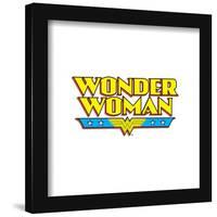 Gallery Pops DC Comics Wonder Woman - Wonder Woman Classic Text Wall Art-Trends International-Framed Gallery Pops