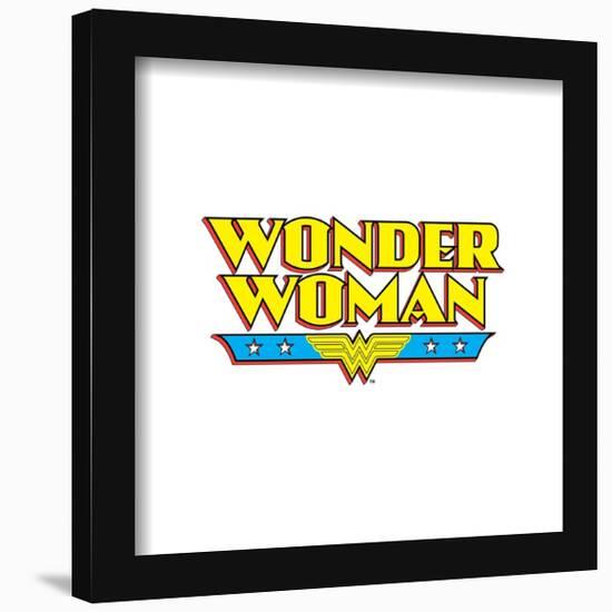 Gallery Pops DC Comics Wonder Woman - Wonder Woman Classic Text Wall Art-Trends International-Framed Gallery Pops