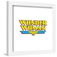 Gallery Pops DC Comics Wonder Woman - Wonder Woman Classic Text Wall Art-Trends International-Framed Gallery Pops