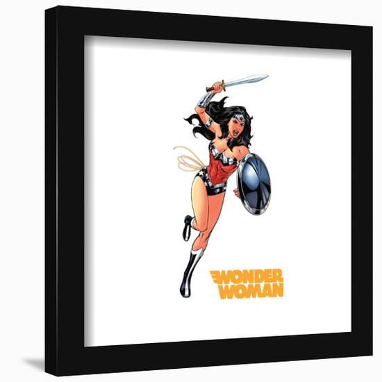 Gallery Pops DC Comics Wonder Woman - Wonder Woman In Flight Wall Art-Trends International-Framed Gallery Pops