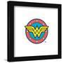 Gallery Pops DC Comics Wonder Woman - Wonder Woman Shield Icon Wall Art-Trends International-Framed Gallery Pops