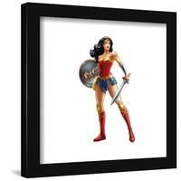 Gallery Pops DC Comics Wonder Woman - Wonder Woman With Sword and Shield Wall Art-Trends International-Framed Gallery Pops