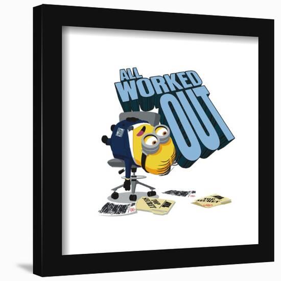 Gallery Pops Despicable Me 4 - All Worked Out Wall Art-Trends International-Framed Gallery Pops