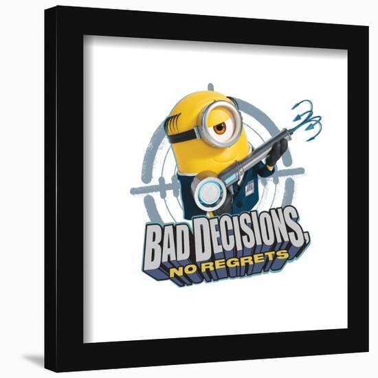 Gallery Pops Despicable Me 4 - Bad Decisions No Regrets Wall Art-Trends International-Framed Gallery Pops