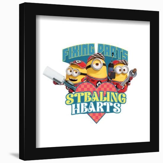 Gallery Pops Despicable Me 4 - Fixing Parts Stealing Hearts Wall Art-Trends International-Framed Gallery Pops