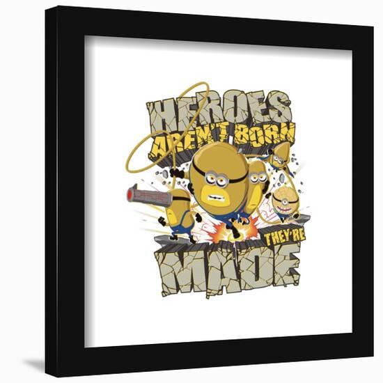 Gallery Pops Despicable Me 4 - Heeroes Aren't Born They're Made Wall Art-Trends International-Framed Gallery Pops