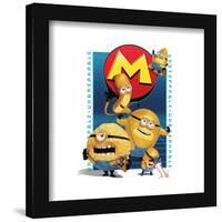Gallery Pops Despicable Me 4 - Mega Minion Comic Strip Wall Art-Trends International-Framed Gallery Pops